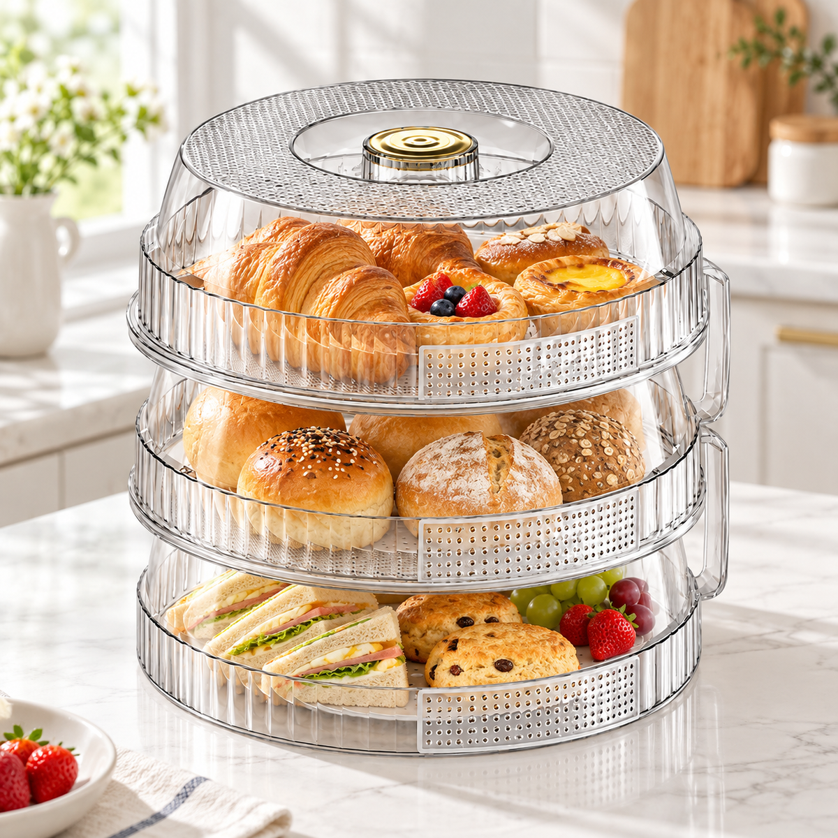 Stackable Ventilated Food Cover