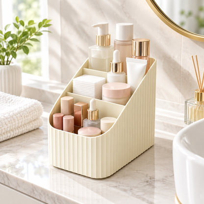 Four-Compartment Cosmetic Organizer