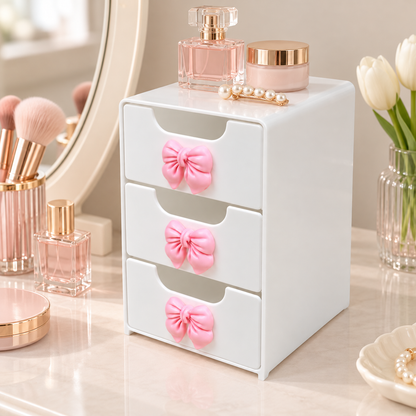 Tiered Makeup Organizer with Drawers