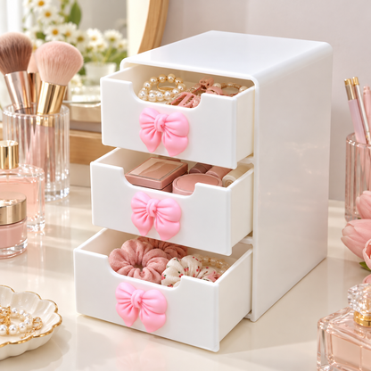 Tiered Makeup Organizer with Drawers