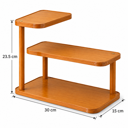 Desktop Tiered Storage Shelf